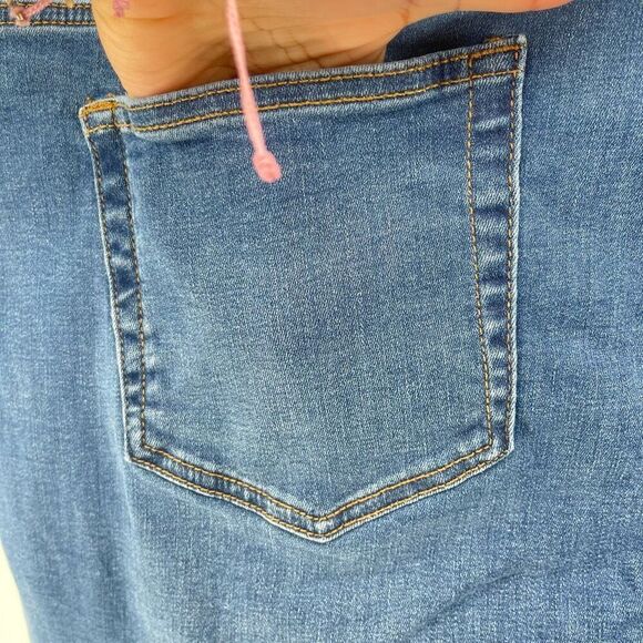 Denim & Co Pull-On Stretch Jeggings 26W / 4X Medium Wash Cozy Touch Denim Pants - Picture 10 of 14